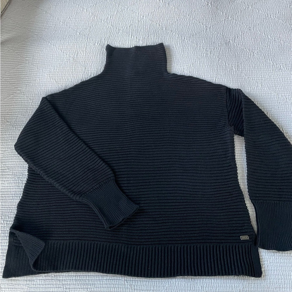 NWOT Black DKNY Turtleneck Rolldown Sweater